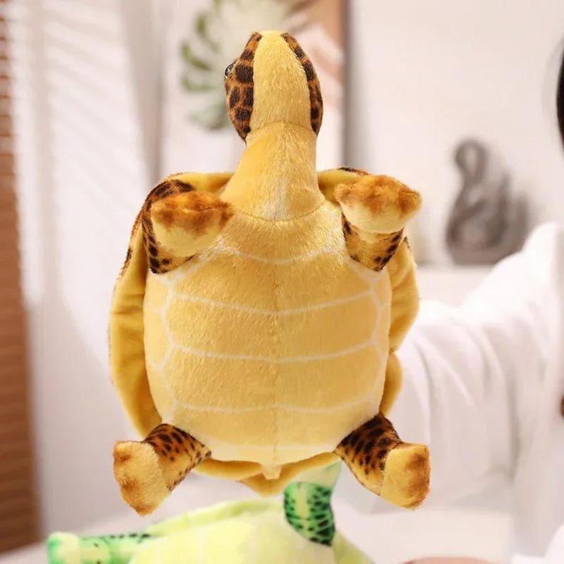 Cute Sea Turtle Plush Toy – Realistic Stuffed Tortoise Doll Gift for Kids