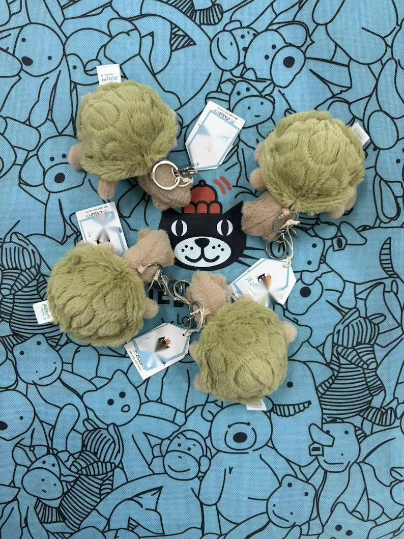 Cute Turtle Plush Keychain 15CM – Soft Stuffed Animal Bag Pendant, Kawaii Home Decor, Cat Dog Interactive Pet Toy, Holiday Gift