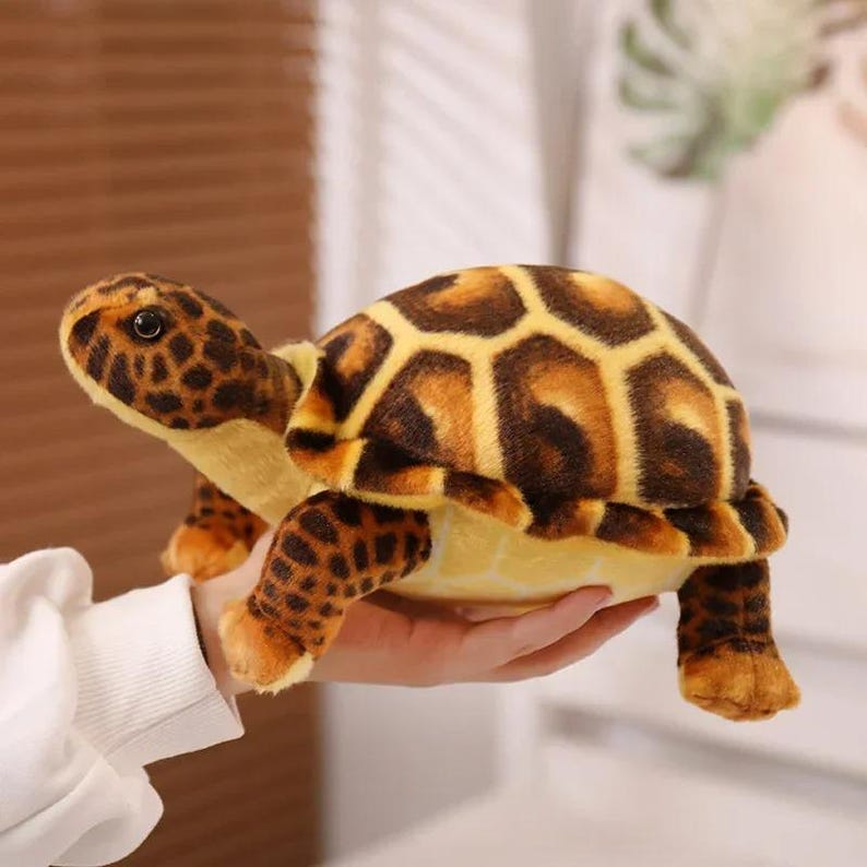 Cute Sea Turtle Plush Toy – Realistic Stuffed Tortoise Doll Gift for Kids