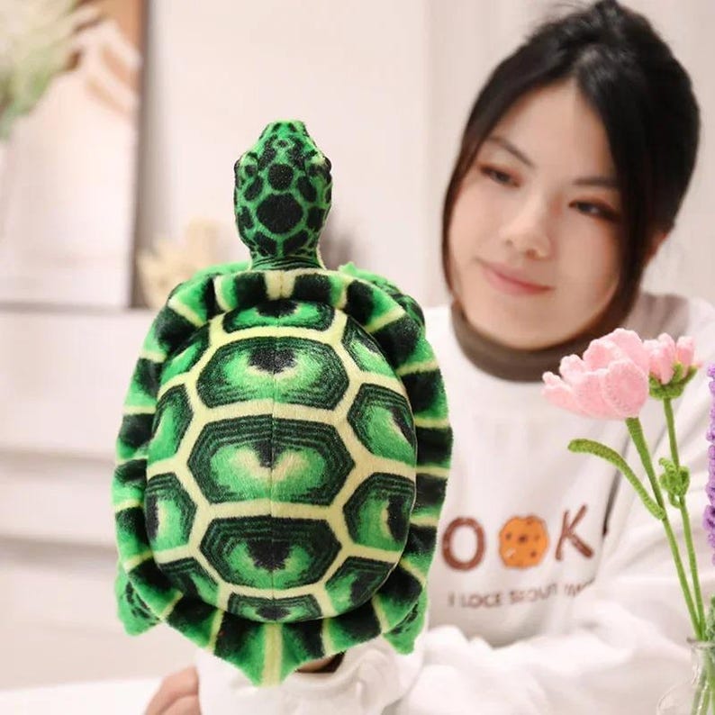Cute Sea Turtle Plush Toy – Realistic Stuffed Tortoise Doll Gift for Kids