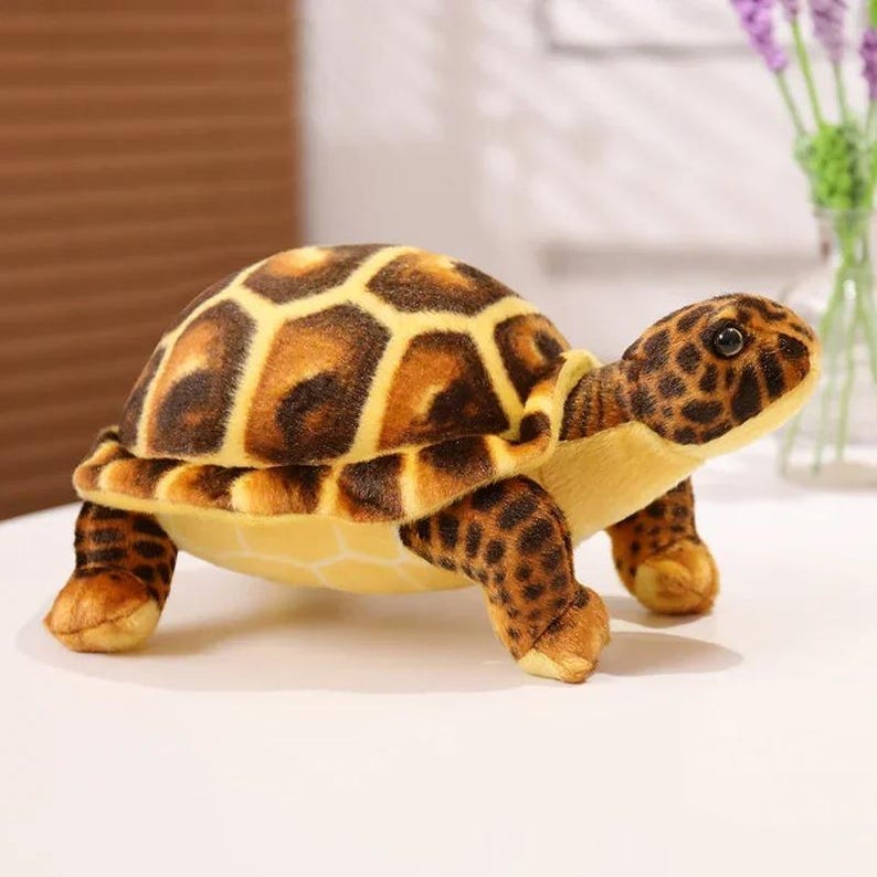 Cute Sea Turtle Plush Toy – Realistic Stuffed Tortoise Doll Gift for Kids