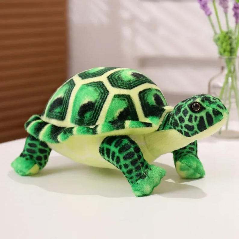 Cute Sea Turtle Plush Toy – Realistic Stuffed Tortoise Doll Gift for Kids