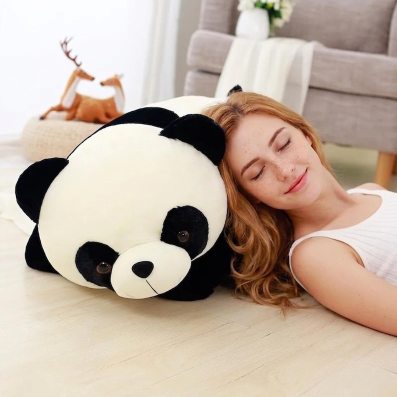 Cute Panda Plush Toy Pillow – Soft Stuffed Animal Doll for Boys & Girls, Gift Home Decor