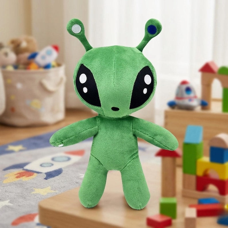 Kawaii Alien Stuffed Plush – Soft Green Space Creature Toy for Kids & Collectors