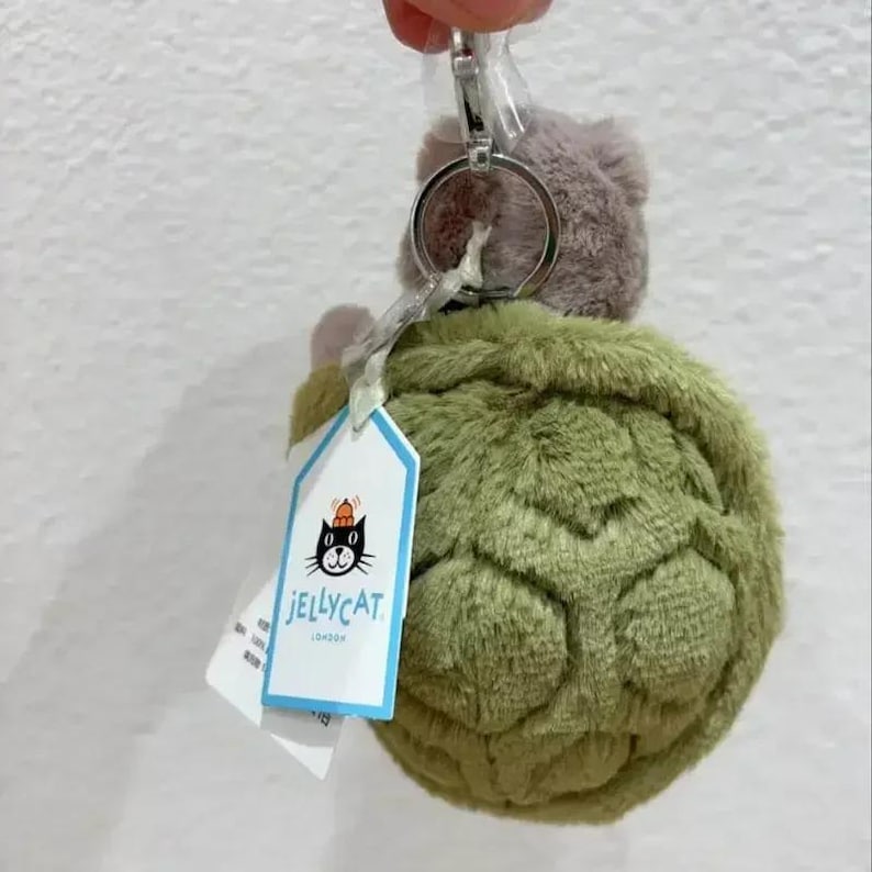 Cute Turtle Plush Keychain 15CM – Soft Stuffed Animal Bag Pendant, Kawaii Home Decor, Cat Dog Interactive Pet Toy, Holiday Gift