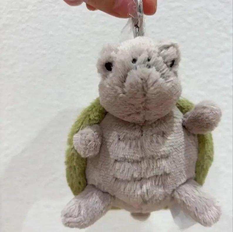 Cute Turtle Plush Keychain 15CM – Soft Stuffed Animal Bag Pendant, Kawaii Home Decor, Cat Dog Interactive Pet Toy, Holiday Gift