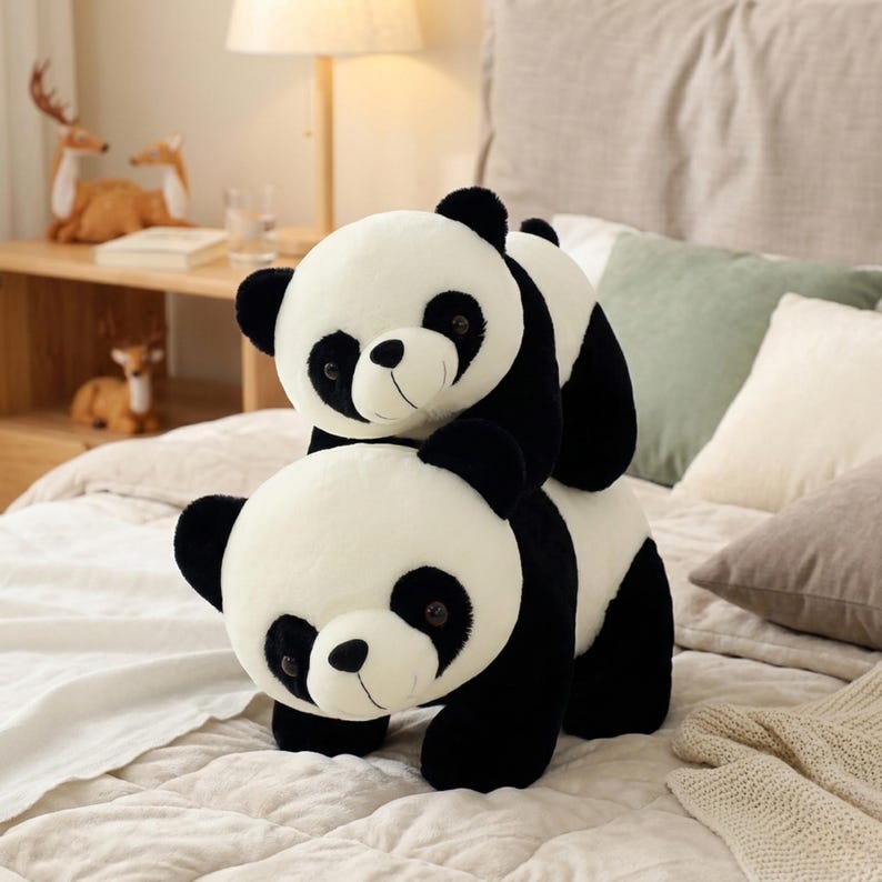 Cute Panda Plush Toy Pillow – Soft Stuffed Animal Doll for Boys & Girls, Gift Home Decor